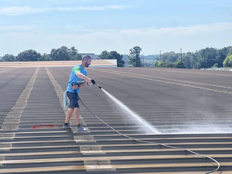 roof pressure washing