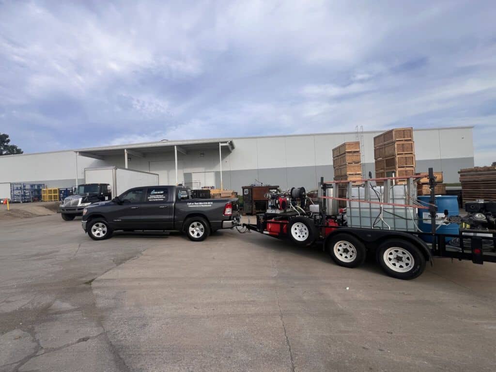 Industrial pressure washing in Greenville SC by Eco Blast Pressure Washing