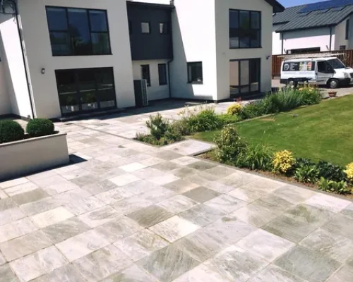 cleaned walkway