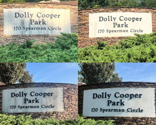 sign pressure washing